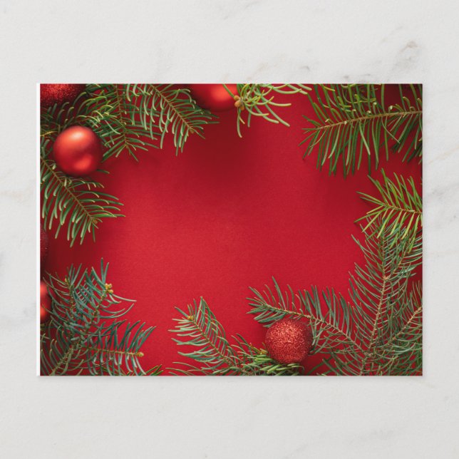 Weihnachtsgrüßkarte Feiertagspostkarte (Vorderseite)