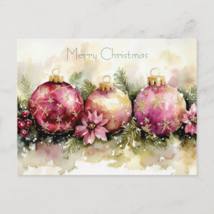 Weihnachtsgrußkarte Festlich Postkarte