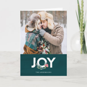 Weihnachtsgrußkarte Floral Joy Feiertagskarte
