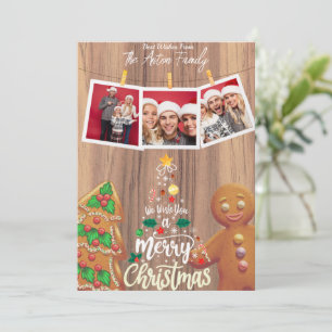 Weihnachtsgrußkarte für die Familie Feiertagskarte