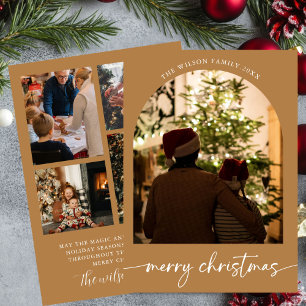 Weihnachtsgrußkarte für die Familie Feiertagskarte