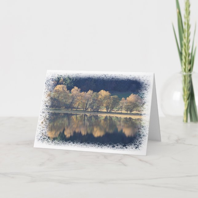 Weihnachtsgrußkarte für Naturliebhaber Feiertagskarte (Vorderseite)