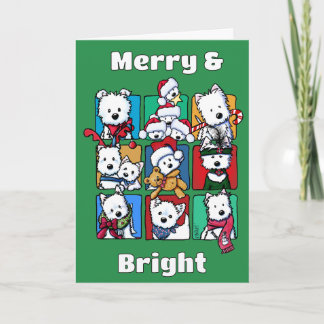 Weihnachtsgrußkarte für Westies Einladung