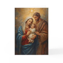 Weihnachtsgrußkarte Heilige Familie