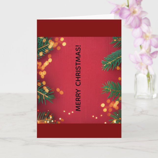 Weihnachtsgrußkarte Karte (Orchidee)