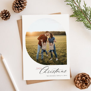 Weihnachtsgrußkarte mit Foto Feiertagskarte