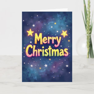 Weihnachtsgrußkarte mit Leuchteffekt Karte