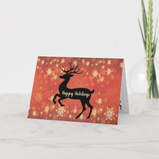 Weihnachtsgrußkarte mit Rentier Feiertagskarte