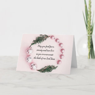 Weihnachtsgrußkarte "Ornament Wreath" Karte