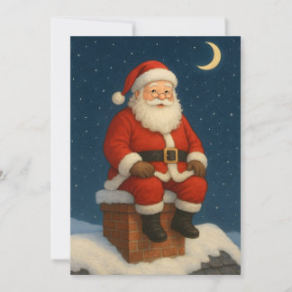 Weihnachtsgrußkarte von Santa Feiertagskarte