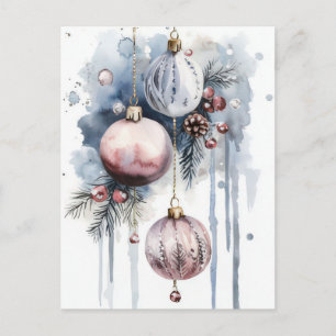 Weihnachtsgrußkarte zum Fest Postkarte