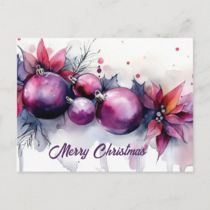 Weihnachtsgrußkarte zum Fest Postkarte