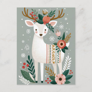 Weihnachtsgrußkarte zum Fest Postkarte