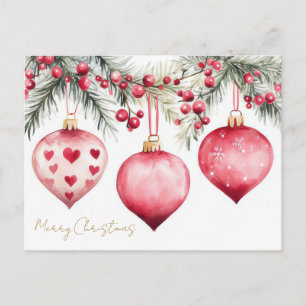 Weihnachtsgrußkarte zum Fest Postkarte