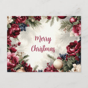 Weihnachtsgrußkarte zum Fest Postkarte
