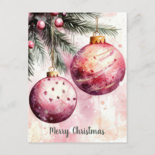 Weihnachtsgrußkarte zum Fest Postkarte