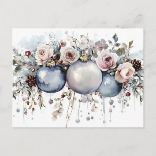 Weihnachtsgrußkarte zum Fest Postkarte