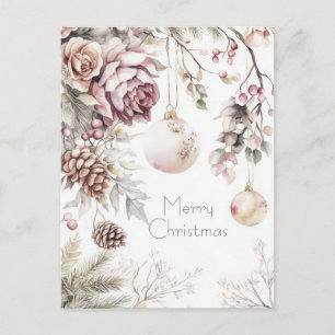 Weihnachtsgrußkarte zum Fest Postkarte