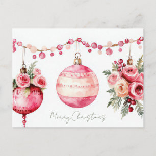 Weihnachtsgrußkarte zum Fest Postkarte