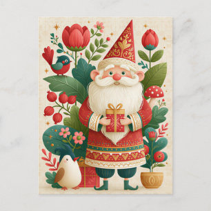 Weihnachtsgrußkarte zum Fest Postkarte