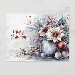 Weihnachtsgrußkarte zum Fest Postkarte