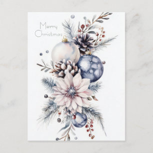 Weihnachtsgrußkarte zum Fest Postkarte