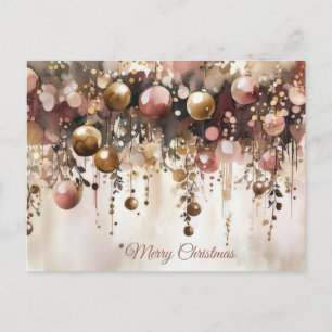 Weihnachtsgrußkarte zum Fest Postkarte
