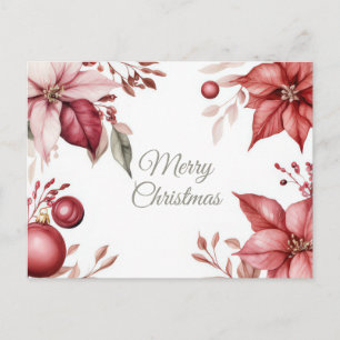Weihnachtsgrußkarte zum Fest Postkarte