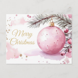 Weihnachtsgrußkarte zum Fest Postkarte