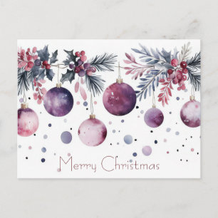 Weihnachtsgrußkarte zum Fest Postkarte