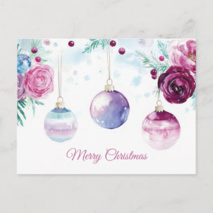 Weihnachtsgrußkarte zum Fest Postkarte