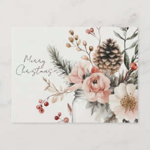 Weihnachtsgrußkarte zum Fest Postkarte