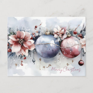 Weihnachtsgrußkarte zum Fest Postkarte