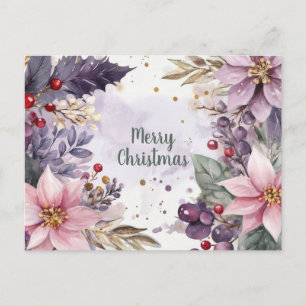 Weihnachtsgrußkarte zum Fest Postkarte