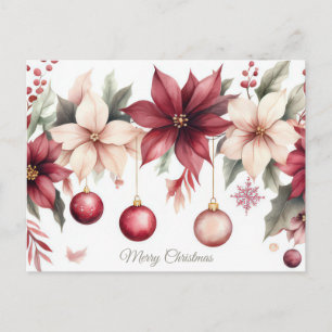 Weihnachtsgrußkarte zum Fest Postkarte