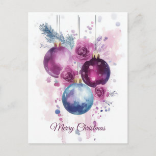 Weihnachtsgrußkarte zum Fest Postkarte