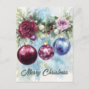 Weihnachtsgrußkarte zum Fest Postkarte