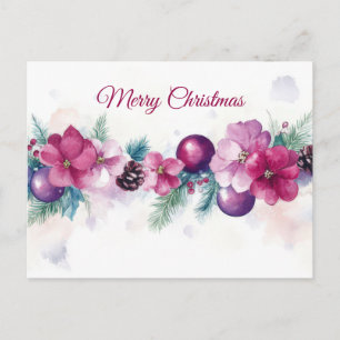 Weihnachtsgrußkarte zum Fest Postkarte