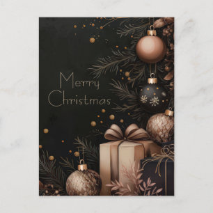 Weihnachtsgrußkarte zum Fest Postkarte