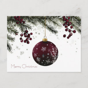 Weihnachtsgrußkarte zum Fest Postkarte