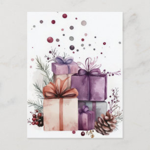 Weihnachtsgrußkarte zum Fest Postkarte