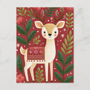 Weihnachtsgrußkarte zum Fest Postkarte