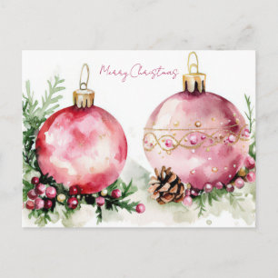 Weihnachtsgrußkarte zum Fest Postkarte