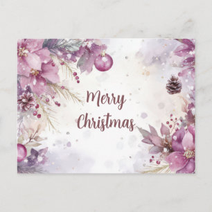 Weihnachtsgrußkarte zum Fest Postkarte