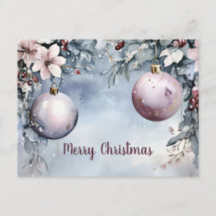 Weihnachtsgrußkarte zum Fest Postkarte