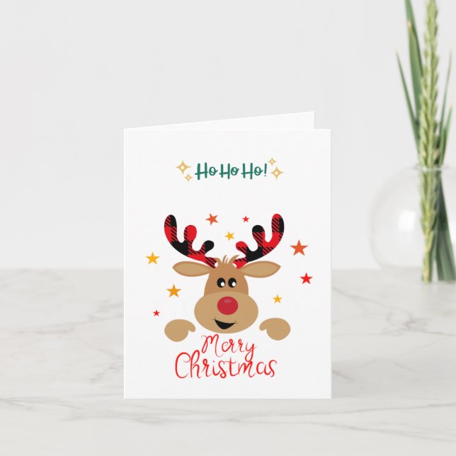 Weihnachtsgrußkarten Dankeskarte (Vorderseite)