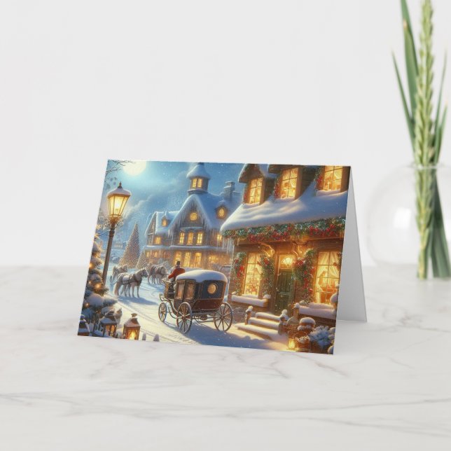Weihnachtsgrußkarten Feiertagskarte (Vorderseite)