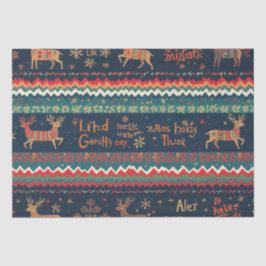 Weihnachtsgrüßmuster Seidenpapier