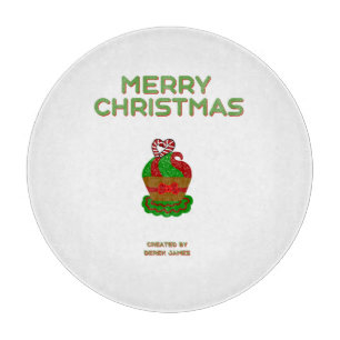 Weihnachtsgummi-Schneidebrett 30,4 cm Schneidebrett