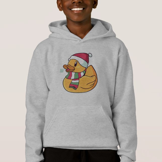 Weihnachtsgummiente Hoodie (Vorderseite)